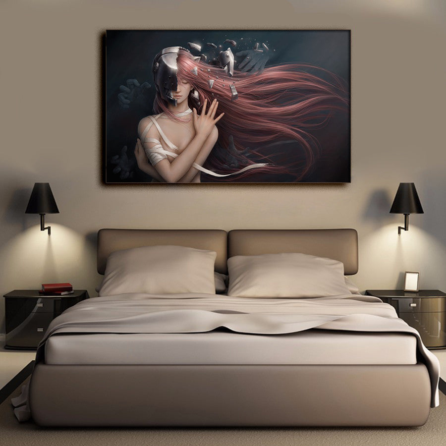 Comics Elfen Lied Printed Painting By Numbers Children's Room Decoration Print Poster Canvas Picture Unframed 5 Pieces